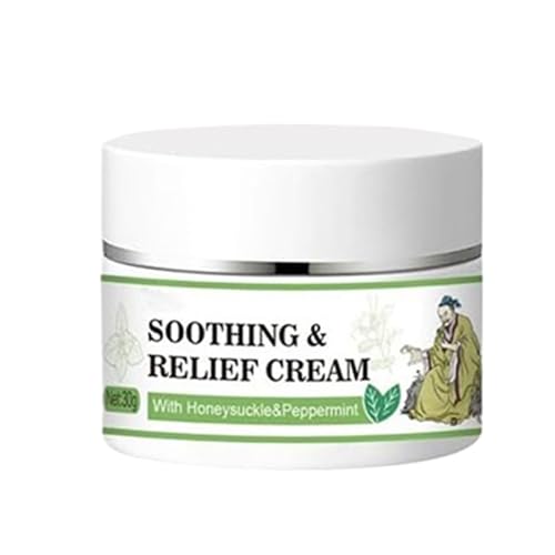 Crema De Y - 30 G De Crema Hidratante De Enfriamiento | Loción De Madreselva Y Menta | Fórmula Profunda Antibacteriana, Derivada Natural, Loción Para La De La De La,