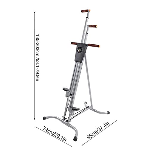 Máquina de escalada vertical plegable para ejercicio en interiores, resistente, para entrenamiento cardiovascular y tonificación corporal completa miniatura 2
