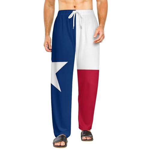 Men Women's Comfy Casual Pajama Qatar Flag Print Drawstring Lounge Pants Wide Leg