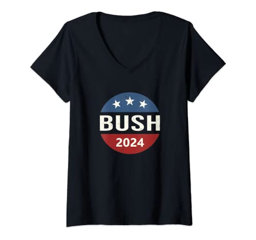 Mujer Bush 2024 Camiseta Cuello V