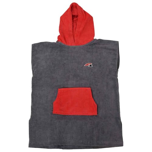 F2 Poncho Surf- Bade- Frottee Poncho Dryrobe Handtuch S/M Grau 2024/25