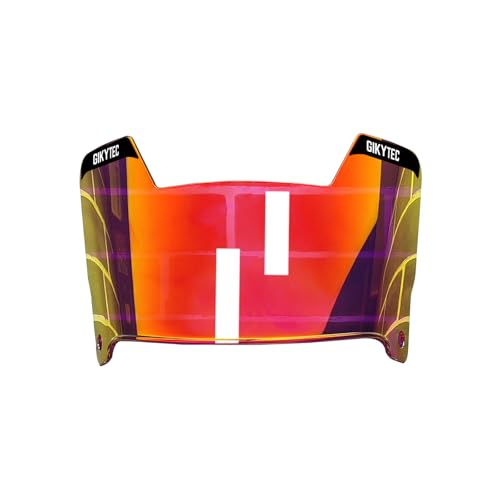 GIKYTEC Football Visor for Helmet Fits Youth and Adult Football Helmets (Litred REVO Red)