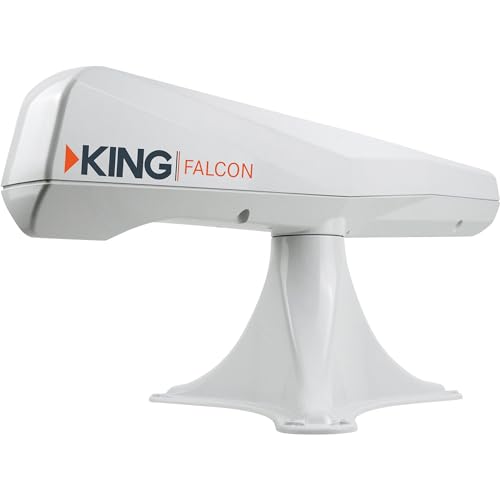 Image of KING KF1000 Falcon Automatic Directional WiFi Antenna with WiFiMax Router and Range Extender - White