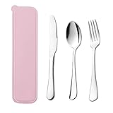 Yonclap Reusable Travel Utensils,Portable Stainless Steel Flatware Cutlery Set, Camping Silverware...