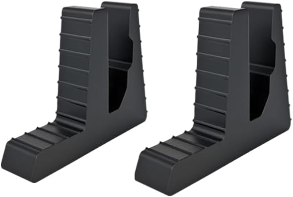 Miniatura 6 de Paquete de 2 soportes para laptop, soporte vertical para laptop con soporte de silicona para organización de cables, antideslizante, duradero,