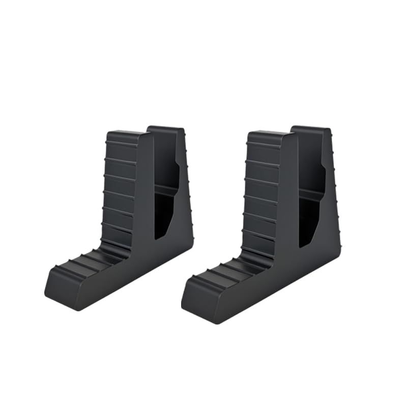 Confezione da 2 supporti per laptop verticali con supporto in silicone per gestione dei cavi, antiscivolo, durevole, supporto di raffreddamento, universale per MacBook/Dell/HP/Lenovo laptop