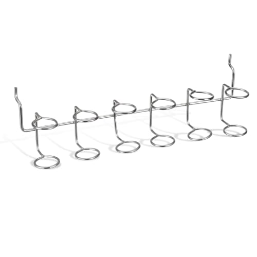 Piriuuo Pegboard Screwdriver Holder Peg Board Screwdriver Organizer Peg Board Tool Hangers Peg Board Hooks Peg Board Organizer Accessories Six-Tool Multi-Tool Holder for Pegboard