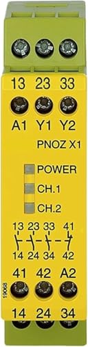 Module d'arrêt d'urgence PNOZ X1 relais de sécurité 774300 à coupure instantanée