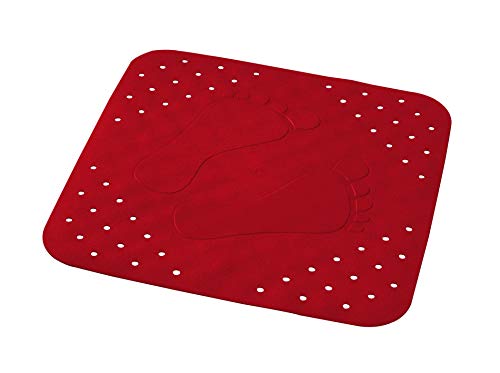 RIDDER Duscheinlage Plattfuß rot 54x54 cm
