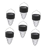 Lampes de jardin LED : lorsque vous basculez le bouton, la lumière uniforme de la lampe à énergie solaire.