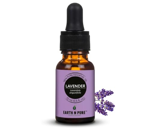 Image of Earth N Pure Lavender Essential Oil Sleep & Relaxation | GC /MS Tested | Rich in Linalool & Linalyl Acetate for Diffuser, Skin & Hair - 15ml