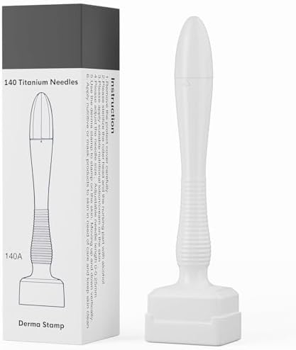 Nuvex Derma Pen Stamp for Men & Women | Adjustable Microneedle Pen for Face, Body, Hair & Beard Growth – Advanced Skin Care Tool for Anti-Aging, Skin Regeneration, Tightening & Collagen Stimulation