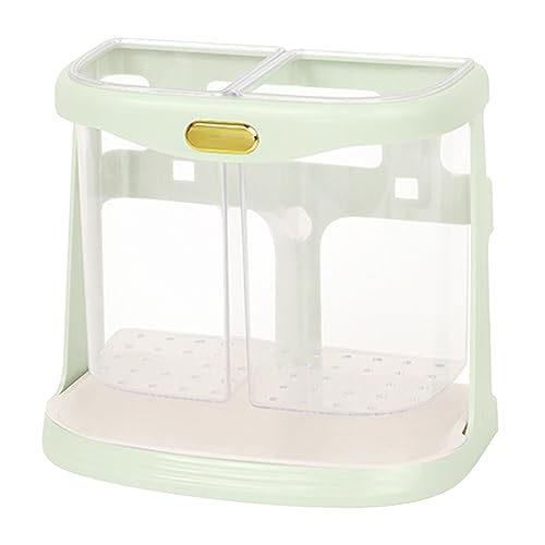 Gsycle Chopstick Holder, Wall Mounted Spoon Holder Cooking Utensil Holder Straw Drying Rack Fork Holder Sink Basket for Home ?(Light green)