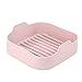 Luft-Fritteuse-Silikon-Topf-Ofen-Korb gebratenes Hähnchen-Pizza-Backen abwaschbarer Ersatz Pan Haushalt Küche Kuchen Lebensmittelzubehör, Rosa