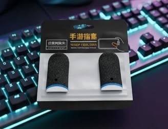 Gaming Finger Sleeve for Mobile Gaming, Pack of 2 Pairs, Sweat-Proof Touch Screen Thumb Covers-image-49