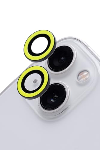 iFace Neo iPhone 13 mini /13 専用 カメラレンズ カバー 強化ガラス (ネオイエロー)【 アイフェイス iPhone13 iPhone13mini カメラレンズプロテクター カメラフィルム 保護カバー キズ防止 汚れ防止 】