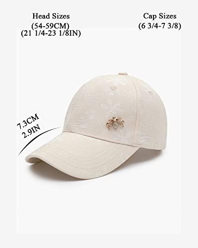 Gorra beisbolera clásica floral para mujer miniatura 2