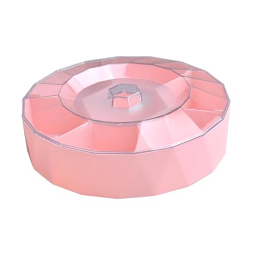 Gralara Contenedor para Servir Secos, Caja para Aperitivos, Tapa Transparente, Bandeja para Secos, Bandeja seccional de Almacenamiento, Caja de