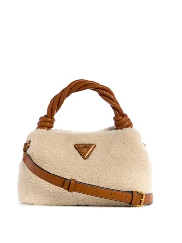 GUESS Handtasche Umhängetasche Shaida Top Handle Crossbody Bag Natural/Cognac creme