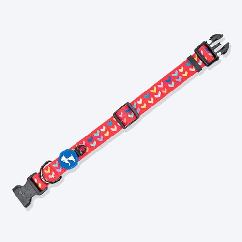 Image of HUFT Heart to Heart Dog Collar - Red - L