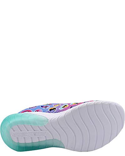 Skechers Girl's Skech Gem - Sport Squad, Training, Neon Pink,Multi, 2 US M Little Kid4