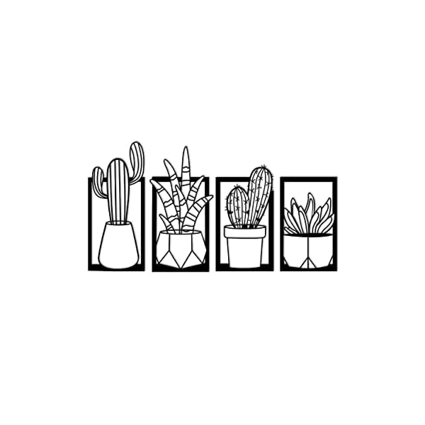 300Sparkles-Pack-Of-2-Wall-Decor-Indoor-Tree-Design-Wooden-Frame-4-Pcs-Set-And-Goodvibes-Cutout-Home-Bedroom-Living-Area-Office-Cafe-Wall-Art-Black