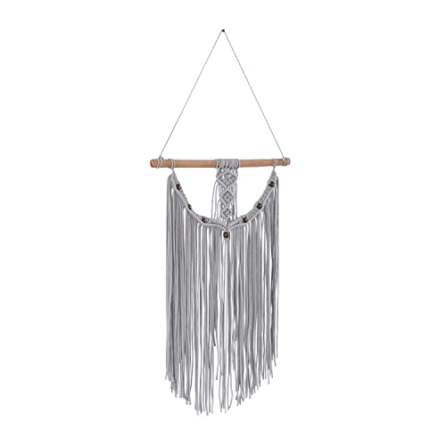 Tapisserie macramé Deco 79 en coton tissé esprit bohème