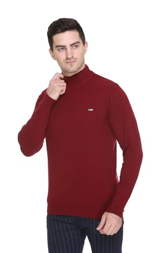 Image of GODFREY Woolen Full Sleeve Sweaters for Men Winter Wear - Turtle Neck Pullover for Men Stylish