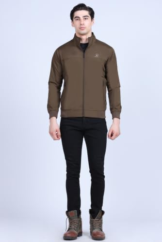 Image of Men's Windcheater Jacket | Lightweight Windbreaker with Front Zip & Pockets | Outdoor & Travel Jacket