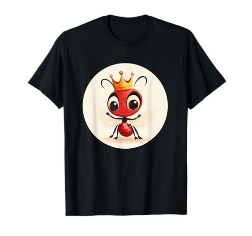 Superbe fourmi avec couronne pour roi et reine des fourmis T-Shirt