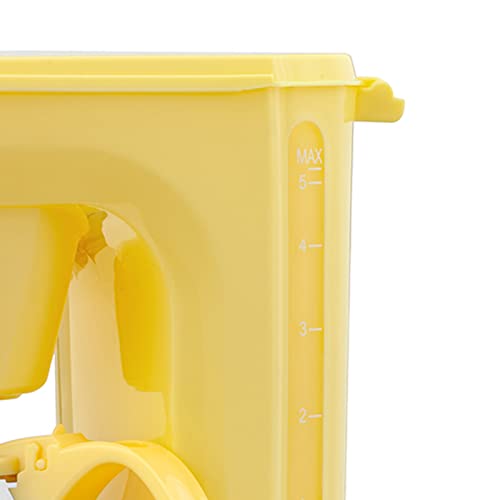 Holstein Housewares - 5-Cup Compact Coffee Maker, Yellow - Convenient And User Friendly With Auto Pause And Serve Functions #TOP4