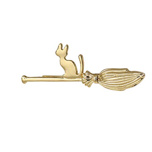 Beaupretty Cat Broom Hair Clips Short Barrettes Cartoon Cartoon Hair Clip Hair Accessories For Girls And Ladies (Golden) #TOP9