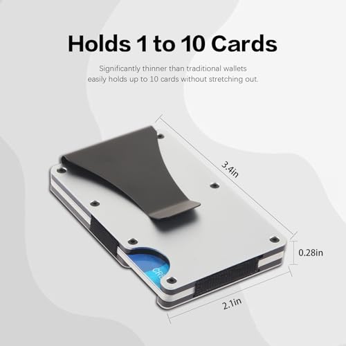 THTCSQ To My Dad Gifts,Minimalist Personalized Engraved Metal Wallet,Slim Wallet for Men,Birthday Gifts Father's Day Gifts (from Boy)2