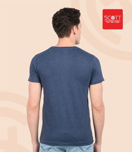 Image of Scott International T Shirt for Men | Plain Round Neck T Shirts | Cotton Tshirt for Men | Men's T-Shirt | Tshirt for Mens Stylish | T-Shirts for Mens (Pack of 1)