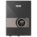 VEVOR Electric Tankless Water Heater, 8KW Instant Hot Water Heater, Digital Temperature Display & Easy Installation & 24-Hour Water Supply, For Kitchen Bathroom Shower Mall Salon
