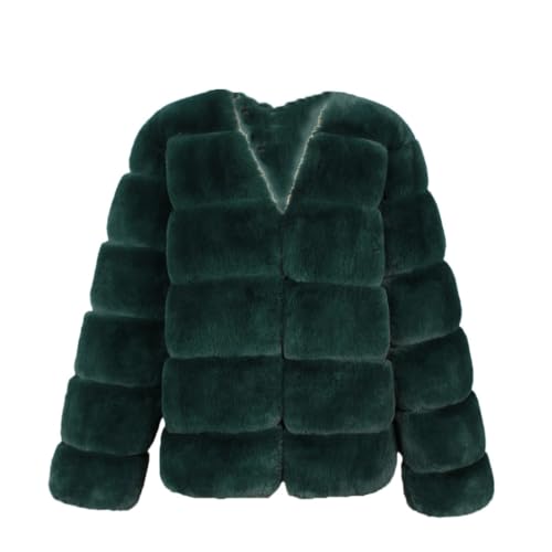 Women's Faux Fur Coat Warm Winter Women's Short Faux Jacket Women's Coat