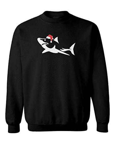 Shark Silhouette - Stylized Christmas Toddler Fleece Crewneck Sweater