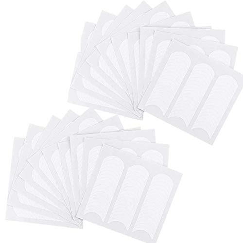 960Pieces French Manicure Nail Art Strips Stickers,Self-Adhesive Nail Sticker Tips for Manicure Decoration DIY Tools (Moon Shape Design, 960 Pieces)