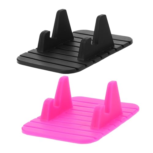 PRETYZOOM 2pcs Non Slip Car Pad Mat for Easy Navigation Strong Adhesion and Broad Compatibility Efficient Dashboard Mount for Secure Phone Use