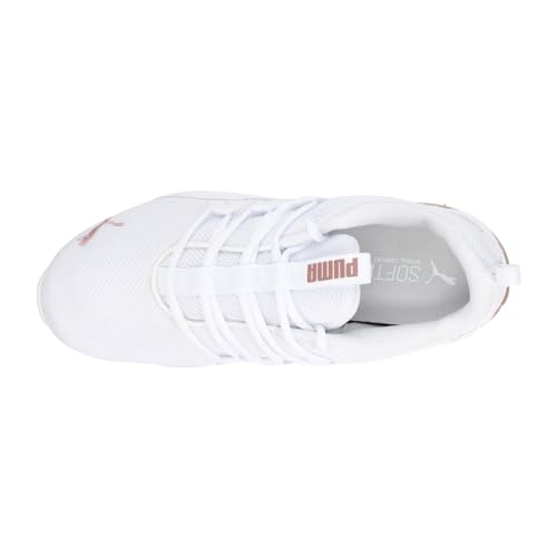 PUMA Womens Riaze Prowl Floral Wide Lace Up Sneakers Shoes Casual - White - Size 7.5 M