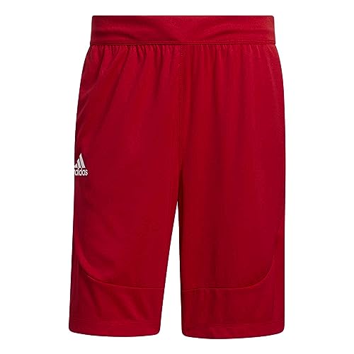 adidas Sideline Strick-Shorts mit Tasche, Größe XL, Rot (Power Red) | Weiß, Team Power Rot/Weiß, X-Groß