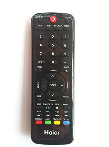 Image of EHOP Compatible Remote Control for Haier Brand TV | HTR-D09, HD09, HD06, LE29F2320, LE32F2220, L32D1120, L42C1180A, HL32P2A, LE24C1380, HL22XLT2A, L32C1120, HL42XP22A