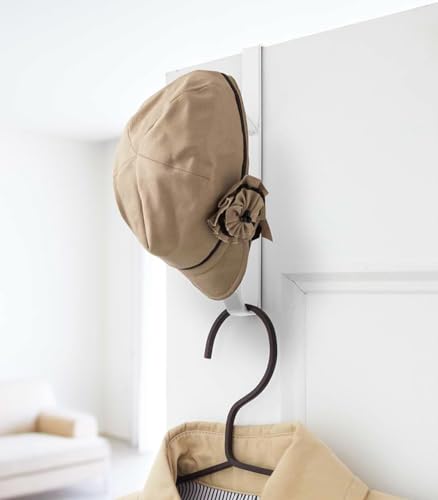 Image of YAMAZAKI Home Smart Over The Door Hook - Hanging Coat Rack - Steel