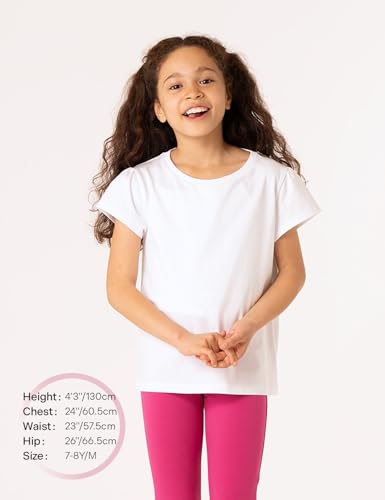 Image of LAPASA Boys & Girls Cotton T-Shirts 4 Pack Tagless Tees for 3T-13Y Kids K01 | Ribbed Crewneck Short Sleeve Undershirts for Toddlers and Teens. Soft, Breathable, Ideal for School /Daily Wear /Sport