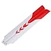 Produktbild 2X Glasfaser Hauptblätter Prop 325mm, Ersatz Propeller Reparatursatz Für Trex 450 RC Hubschrauber, Rot & Weiß