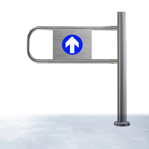 Puerta batiente automática, barricada unidireccional de cierre automático para control de acceso en supermercados y bibliotecas