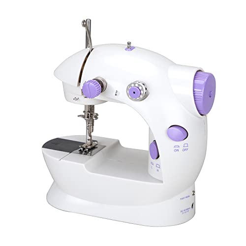 LetCart 202 Máquina de coser portátil, mini máquina de coser eléctrica, doméstica, pequeña máquina de coser de doble hilo, máquina de coser de 2 velocidades con pedal LetCart 202 Máquina de coser portátil, mini máquina de coser eléctrica, doméstica, pequeña máquina de coser de doble hilo, máquina de coser de 2 velocidades con pedal