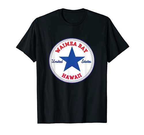WAIMEA BAY HAWAII OAHU USA United States Surf SUP Kite fun T-Shirt, Black