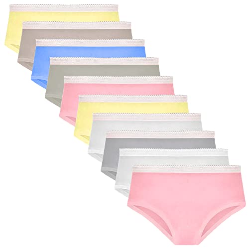 Kit com 10 Calcinhas Infantil Conforto Lisa Part.B Algodão Sortidas (GG)