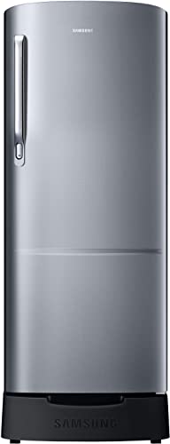 Image of Samsung 183 L, 2 Star, Digital Inverter, Direct-Cool Single Door Refrigerator (RR20C2812S8 /NL, Silver, Elegant Inox, Base Stand Drawer)